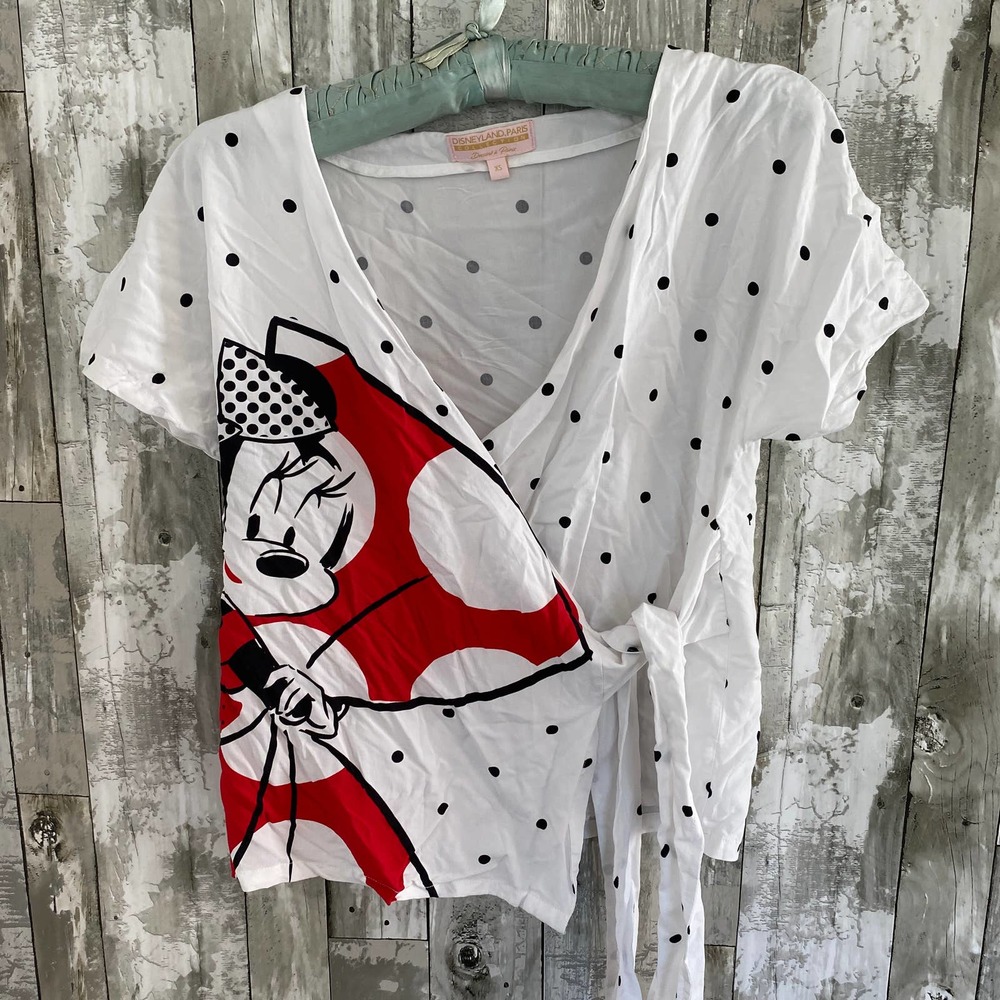 Disneyland Paris Minnie Mouse wrap shirt XS